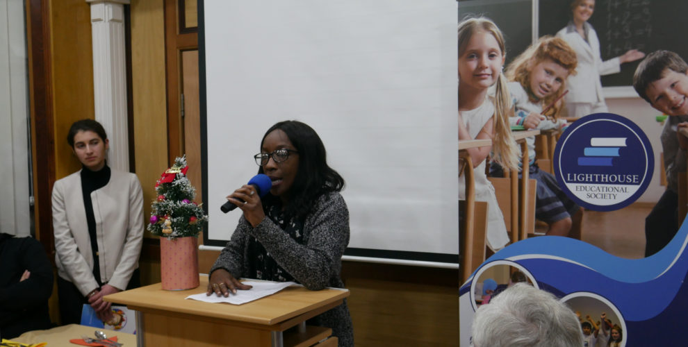 Community Coordinator Speaks at Christmas Dinner at Lighthouse Croydon